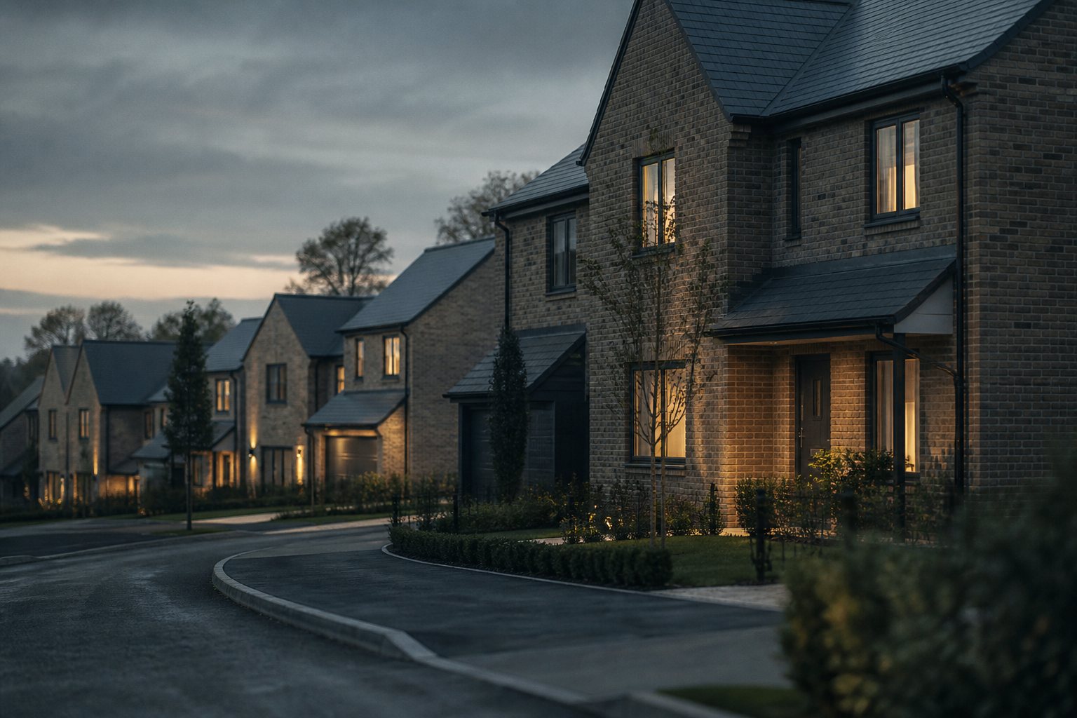 A new build housing development.